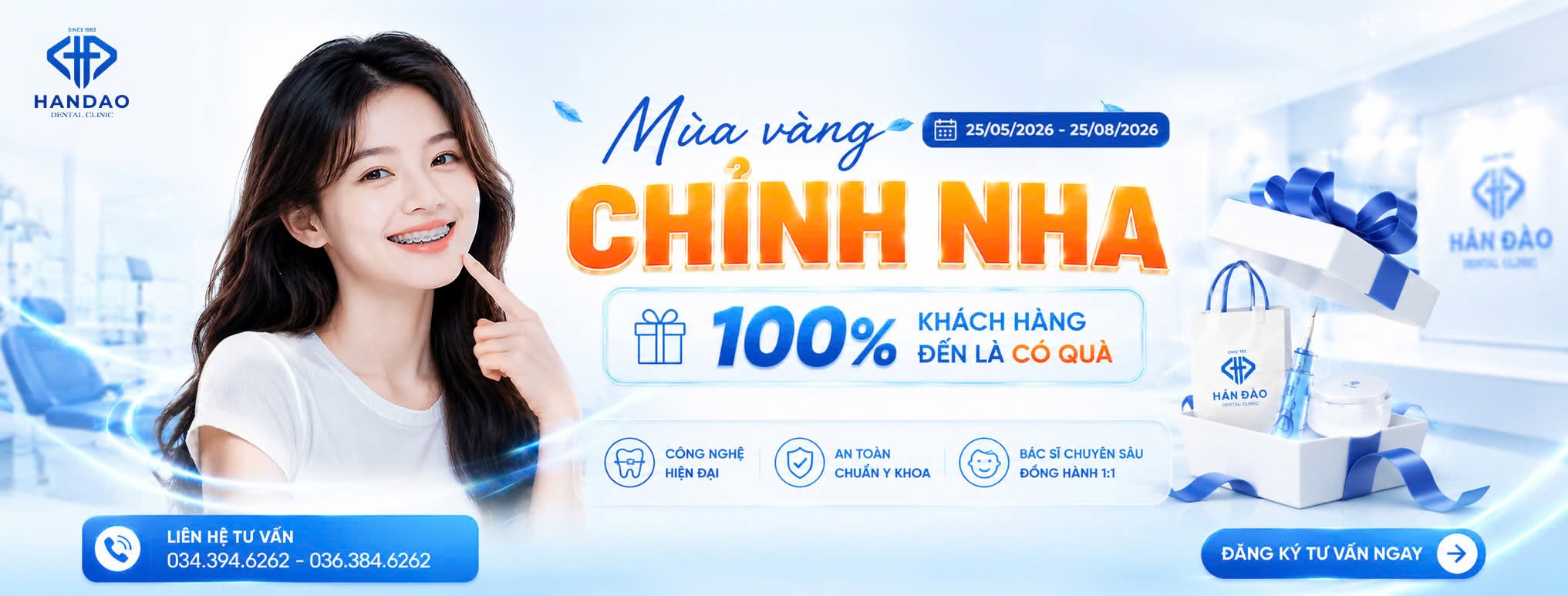 Chương trình Mùa vàng chỉnh nha tại Nha khoa Hân Đào