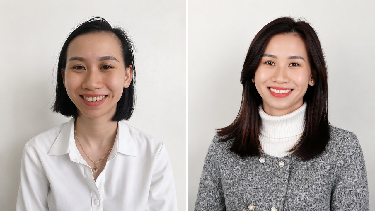 Khách hàng trước và sau khi niềng răng tại Nha khoa Hân Đào